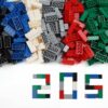 PUZSNAP 2×4 Building Blocks, 205 Pieces in 6 Colors, Essential Parts for Creative Play, Compatible with Major Bricks for Expansion