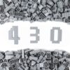 PUZSNAP 430 PCS Light Gray Building Blocks Set, Solid Color Bricks, Creative Expansion Pack for Kids 3+, Compatible with Major Brands