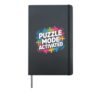 Puzzle Mode Activated Enthusiast Design Hardcover Journal, Black