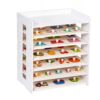Puzzle Organizer Rack,7-Tier Puzzle Storage for Wooden Puzzles,Puzzle Holder Rack for Completed & in-Progress Puzzles, Finished Puzzle Storage Book for Birthday