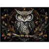 Puzzles for Adults 1000 Pieces, Golden Owl Floral Art Jigsaw Puzzle