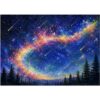 Puzzles for Adults 1000 Pieces, Meteor Shower Galaxy Sky Jigsaw Puzzle