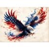 Puzzles for Adults 1000 Pieces, Patriotic Eagle Wings Art Jigsaw Puzzle