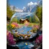 Puzzles for Adults 500 Pieces, Landscape Jigsaw Puzzles - Crystal Realm, Impossible Crystal Puzzle for Seniors Family, 20.47x14.96 inches, 1:1 Poster, Letter on The Back