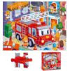Puzzles for Kids Ages 3-8 Year Old,35pcs Jigsaw Puzzles for Toddlers & Children Ages 4-6，Educational Floor Puzzles with Storage Box for Gifts（Fire Engine）