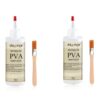 PVA Glue Book Binding, PH Neutral PVA Adhesive, Professional-Grade Strength Acid-Free Book Glue, Dries Clear & Remains Flexible, Used for Book Repair, Framing & Crafts | Safe for Paper - 4 oz (2 Pack)