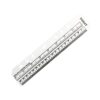 PVC Page Marker Ruler Binder Ruler Size 6-Hole Notebook Fillers Clear Black Measuring Tools Set