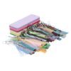 Pwshymi Blank Color Bookmarks Cardstock Set with Colorful Tassels for DIY Projects Perfect for Craft Lovers 100 Pieces