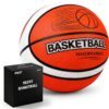 PZT Silent Basketball Size 3 with Fabric Cover, 230g Airless Basketball for Quiet Dribbling and Indoor Training, Pro PU Foam Ball for All Ages, Ideal Gift for Birthdays or Christmas