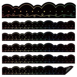 Qeeenar 24 Pcs Magnetic Borders for Classroom Whiteboard Magnetic Strip Bulletin Board Borders School Classroom Chalkboard Trim Decorations for School Teacher Decorations (Colorful)