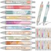 Qeeenar 50 Pcs Bible Verse Ballpoint Pens Christian Gift Inspirational Quotes stuff Funny Ballpoint Retractable Ink Pens for Women Men Colleague Coworker Office(Boho)