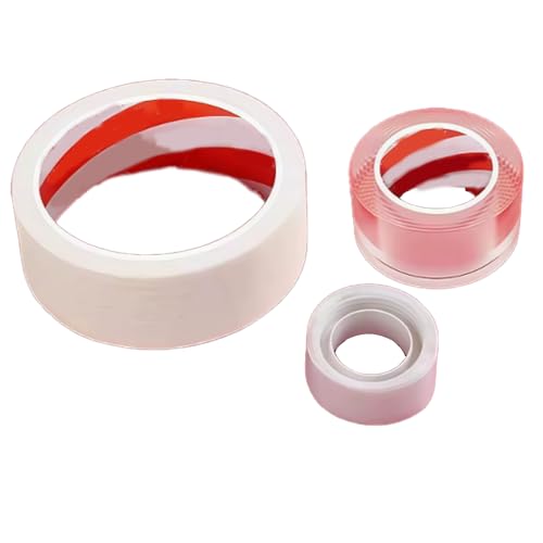 Qenyunk 3-in-1 Party Decoration Tape Set, Featuring 3 Types of Tapes Including Paper Masking Tape, Transparent Acrylic Double-Sided Tape and Adhesive dots. Perfect for Weddings, Birthday,Party
