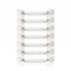 Qenyunk 8-Pack Storage Box Stacking Brackets Plastic Organizer Clips Thick White Plastic Stacking Brackets. Great for maximizing Closet, Cabinet, and Pantry Space by Stacking Bins securely.