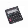 QERTYHJK Calculator Electronic Desktop with 12 Digit Large Display Solar Battery LCD Office Black