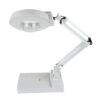 QERTYHJK Desktop Magnifier Lamp with Light |Adjustable Arm Magnifying Glass Lens Diopter Folding