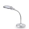 QERTYHJK Magnifier Glass Light Insert Lens Magnifying Desktop Table Lamp Helping Hands Battery Operated Portable with Flexible Hose