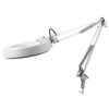 QERTYHJK Magnifying Glass Lamp - Lighted Magnifier with Stand & Clamp for Desk, Sewing, Table Bright Light for Reading, Crafts
