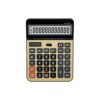 QERTYHJK Standard Function Basic Desktop Calculator, Large Display, for Home and Office, Power, Solar and Battery