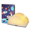 QHEMIOR Magic Book Lamp, Astronaut, Voice Control Self Charging Book Light