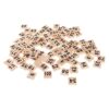 Qianly 100 Pieces Wooden Numbers Tiles Number Pieces Cube Blocks Crafted from Wood Suitable for Kids Board Games Family Activities, 1-100numbers