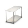 Qianly Desktop Storage Rack Rust-Resistant Countertop Storage Organizer Easy to Clean Countertop Shelf for Washroom Counter, 2-Layer
