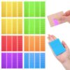 Qianyu 8 Pcs Textured Sensory Strips Silicone Fidget Stickers Silicone Calm Stickers Different Textures Mental Health Desk Strips Mindfulness Fidget Decals for Adult Office Desk Gift