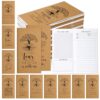 Qilery 30 Pcs Christian Gift Bulk Pocket Planner 2026-2027 Bible Verse Prayer Journals to Do List Weekly Goals for Vbs Sunday School Teacher Church Member Back to School(Kraft Color,Tree of Life)