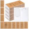 Qilery 30 Pcs Christian Gift Bulk Pocket Planner 2026-2027 Bible Verse Prayer Journals to Do List Weekly Goals for Vbs Sunday School Teacher Church Member Back to School(Kraft Color,Leaves)