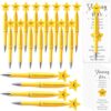 Qilery 50 Employee Appreciation Gift Bulk Back to School Gift Pens Inspirational Star Ballpoint Pens with Motivational Card Thank You for Teacher Team Coworker Office Staff (Being Awesome)