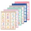 Qilery 6 Pcs Classroom Magnetic Pocket Chart Squares Kid Teacher Small Mini Pocket Chart Organizer Back to School Resources for Homeschool Schedule Activities, 17. 7 x 14 Inch(Calm Color)
