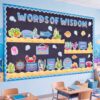 Qilery Ocean Theme Bulletin Board Set, Under the Sea Motivational Classroom Decor, Words of Wisdom Inspirational Cutouts, Back to School Teacher Supplies, Positive Affirmation Wall Decor