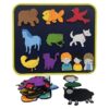 Qimihinoy Felt Story Board Set,Large Animals Felt Stroy Retelling Pieces for Toddlers,Preschool,Teachers, Speech, Therapy,Travel,Classroom (Brown Bear Brown Bear What can You See (11pcs))