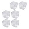 QINGJIA 6PCS Small Square Bugs Observation Boxes with Magnifier for Outdoor Exploration Safe Bugs Viewer Container