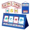 QINKYH Word Building Desktop Tent Cards Set CVC Words Phonics Games Chart Kindergarten Spelling Education Toy