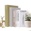 Qlmhudaim Set of 4 Faux Books for Decoration
