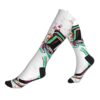 Qnileivby Drum Kit With Splashes In Watercolor Style Soft Stretchy Calf Compression Sleeves 2 Black-2