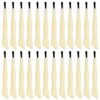 Qoidrfofse 24Pcs Kids Digging Tool Set, Dual Head Excavation Brushes for Dinosaur Fossil Dig Kits, Archaeology & Gemstone Mining Toys, 9 cm, Beige