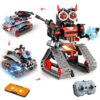 QPOU 3 in 1 Robot Building Kits - STEM Toys for Kids 6 7 8 9 10 11 12+ Year Old, Birthday Gifts for Boys, Remote APP Control Coding Projects, Science DIY Robotics Kit