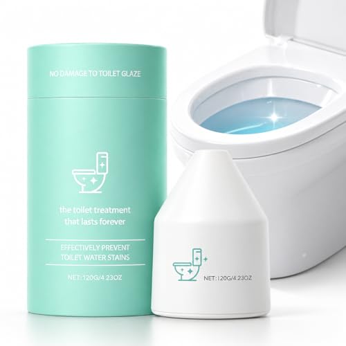 QQV Automatic Toilet Bowl Cleaner, No-Scrub Maintenance, Long-Lasting Freshness, Reduces Hard-Water Stains & Odor, Easy Drop-In for Tank, Non-Staining Formula, Safe on Porcelains (1Pcs)