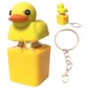 Quackey Fidget Toy That Quacks Quacking Duck Fidget Toy Keychain Stress Reliever Squeaky Anxiety Stress Relief Toy Duck Keyboard Keycaps That Quack Button Fidget Key Board Clicker Sensory Toys