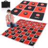 QuadPro 2-in-1 Giant Checkers Game & Tic Tac Toe Game Set