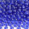 Quancru 0.95 LB Deep Blue Flat Glass Beads 180Pcs Mini Glass Marbles Dark Blue Decorative Gemstones Pebbles for Vase Filler Floral Fish Tank Aquarium Rocks House Wedding Decor