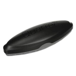 Quartet Eraser, 2-in-1, Whiteboard/Chalkboard, Magnetic, 6-1/2"x1-3/8", Oval, Black (BFEB2)