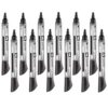 Quartet Glass Board Dry Erase Markers, Premium, Bullet Tip, Black, 12 Pack (79553)
