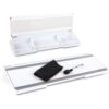 Quartet Glass Dry Erase White Board, Flip-Top Desktop Pad for Notetaking, 18" x 6" Whiteboard with Storage, Templates and Dry Erase Marker, White Surface (Q090F04-R)