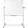 Quartet Magnetic Dry-Erase Board, 48" x 36" (4' x 3') Nano-Clean Easel Whiteboard, Double-Sided, Silver Frame (Q284836A01-R)