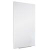 Quartet Whiteboard, Magnetic Dry Erase White Board, Glass 28" x 50" Vertical-Only, Frameless, InvisaMount, White (Q012850IMW)