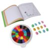 Qudinip Kids Finger Painting Kit, Washable DIY Fingerprint Stamp Pad with Sealing Cover and Picture Book, for Drawing Crafts and Family Time