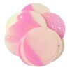 Queenbox 1.9in 12pcs Glitter Round Sequin with 1 Side Hole, Flat Laser Loose Paillettes for DIY Craft Sewing Embroidery Clothing Jewelry Shoe Hat Bag, AB Pink