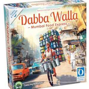 Queen Games Dabba Walla - Mumbai Food Express Strategy Board Game 2-4 Players, Family Board Game